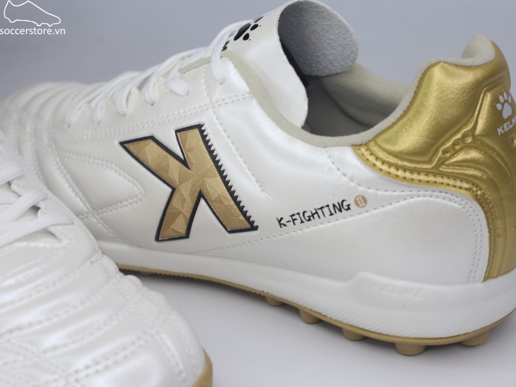 Kelme K-fighting 2.0.3 TF màu trắng/ vàng đồng 8621ZX1474-123