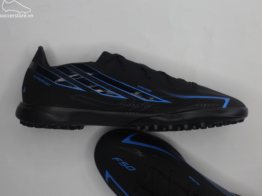 Adidas F50 Hyperfast League TF Jr màu đen/ blue KK1318
