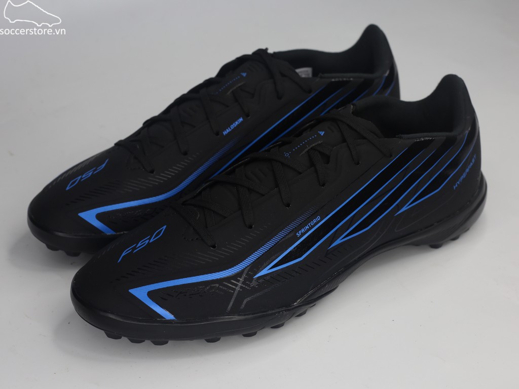 Adidas F50 Hyperfast League TF màu đen/ blue KJ3436
