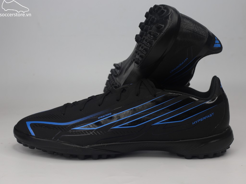 Adidas F50 Hyperfast League TF màu đen/ blue KJ3436