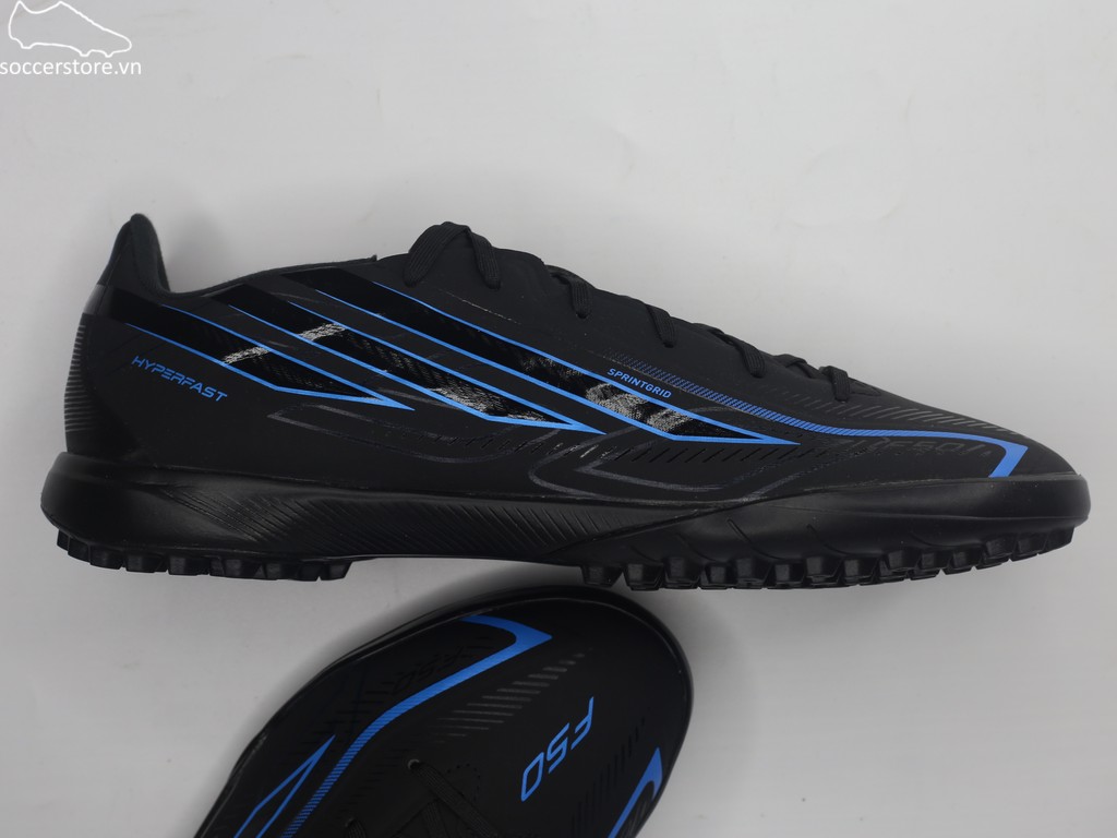 Adidas F50 Hyperfast League TF màu đen/ blue KJ3436