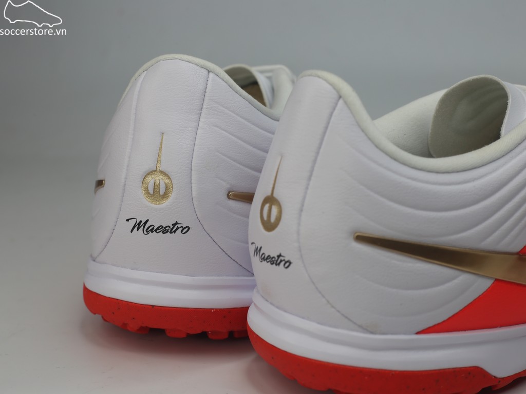 Tiempo Maestro Academy TF màu trắng/ đỏ IB4484-100