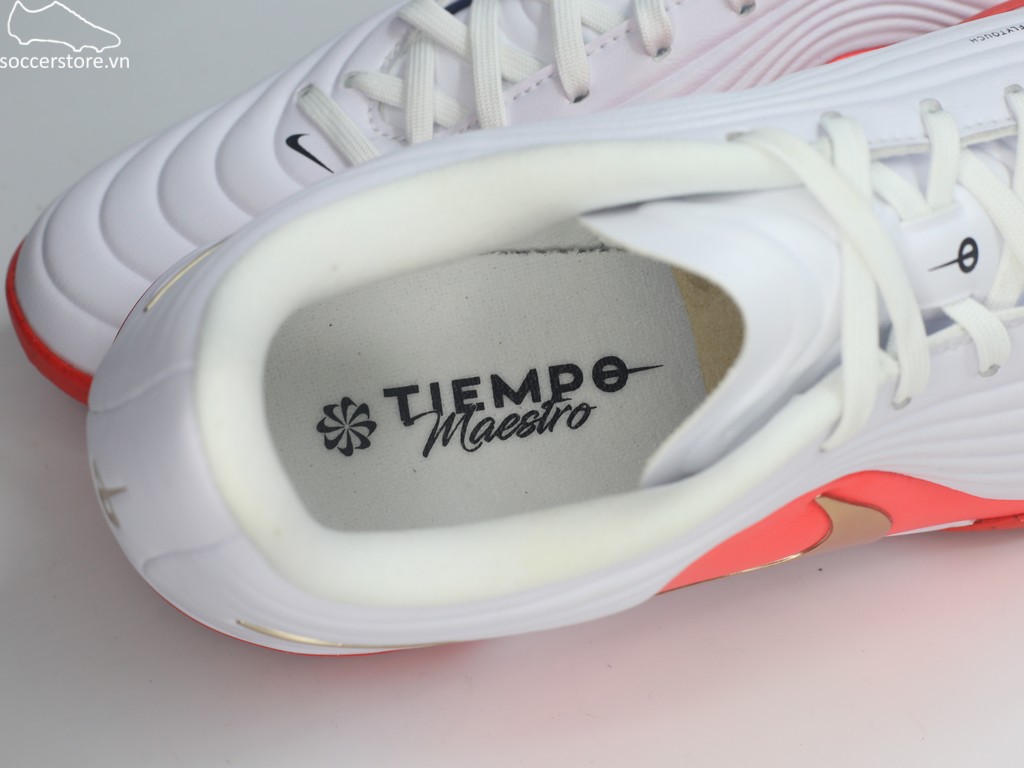 Tiempo Maestro Academy TF màu trắng/ đỏ IB4484-100
