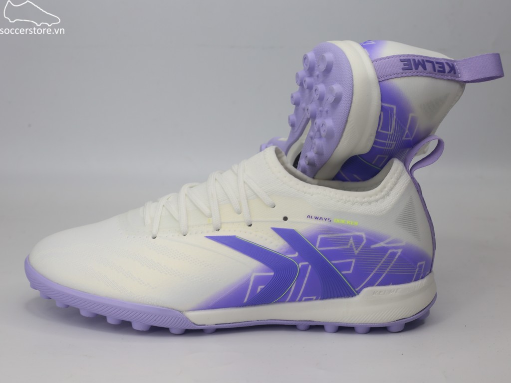 Kelme V-Mach 3.0.3 TF màu trắng/ tím 8621ZX1425-118