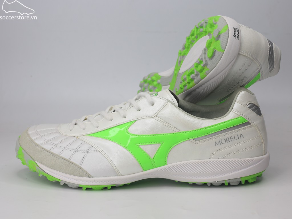 Mizuno Morelia Sala Japan TF màu trắng/ xanh lá Q1GB251137