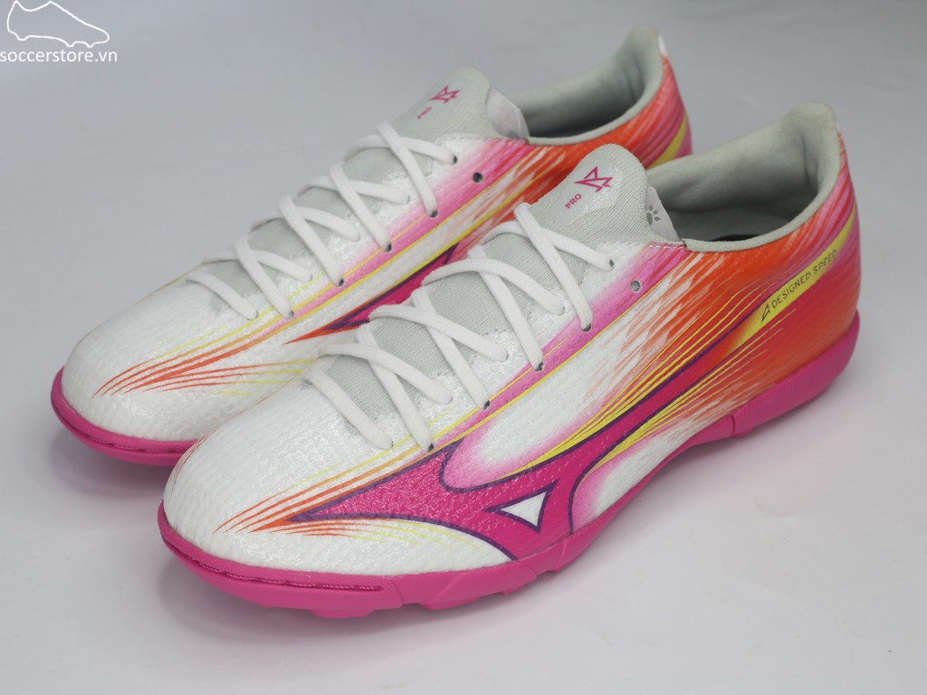 Mizuno Alpha 3 Pro AS TF màu trắng hồng P1GD266464