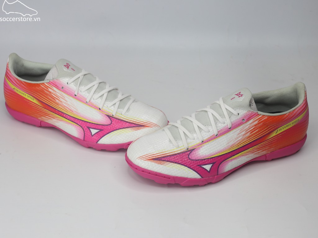 Mizuno Alpha 3 Pro AS TF màu trắng hồng P1GD266464