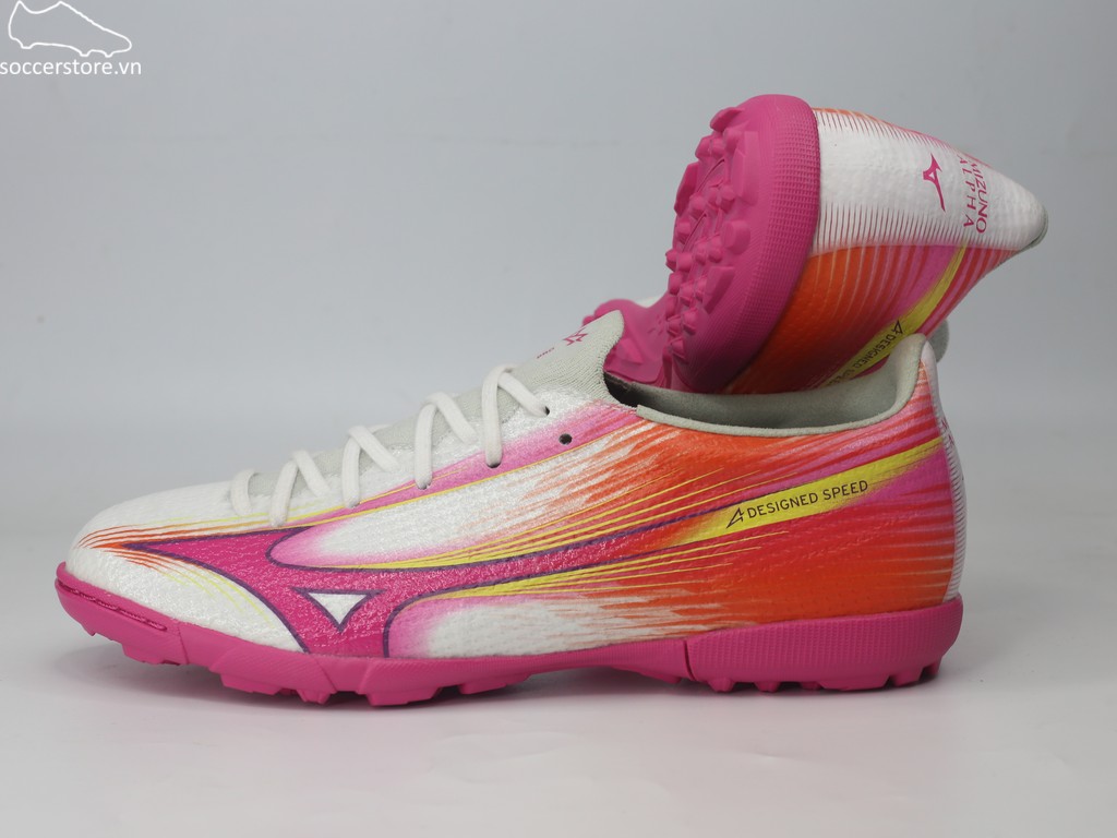 Mizuno Alpha 3 Pro AS TF màu trắng hồng P1GD266464