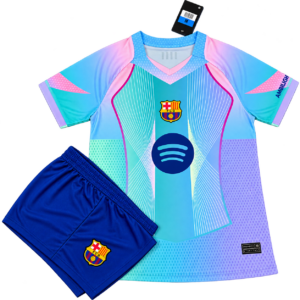Bộ quần áo CLB Barcelona hồng xanh 2026 2027 BAR BAR2627-HX