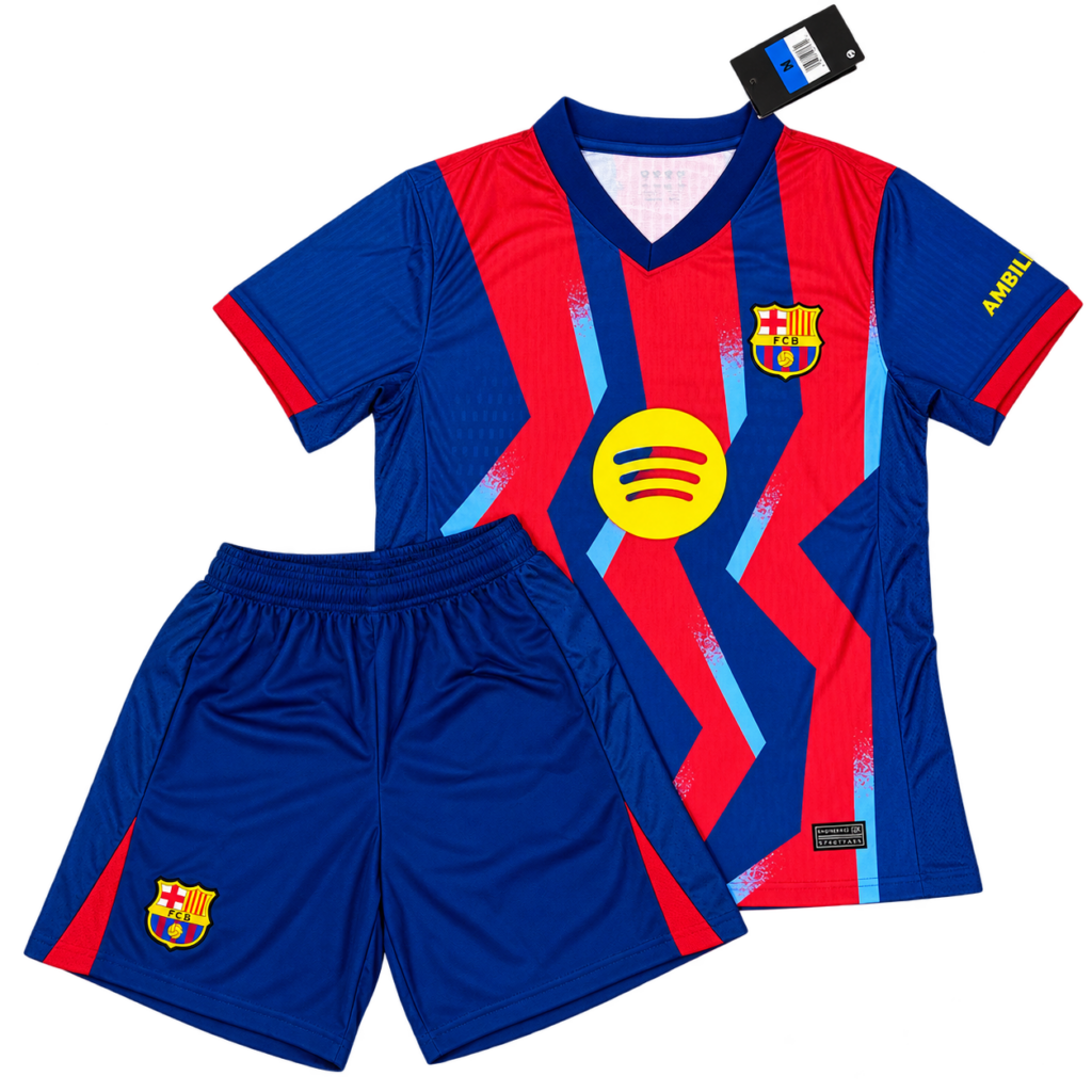 Bộ quần áo CLB Barcelona sân nhà màu xanh đỏ 2026 2027 BAR BAR2627-XD
