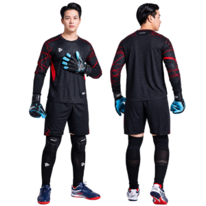 Bộ quần áo thủ môn Just Play màu đen- đỏ JPGK-DEDO