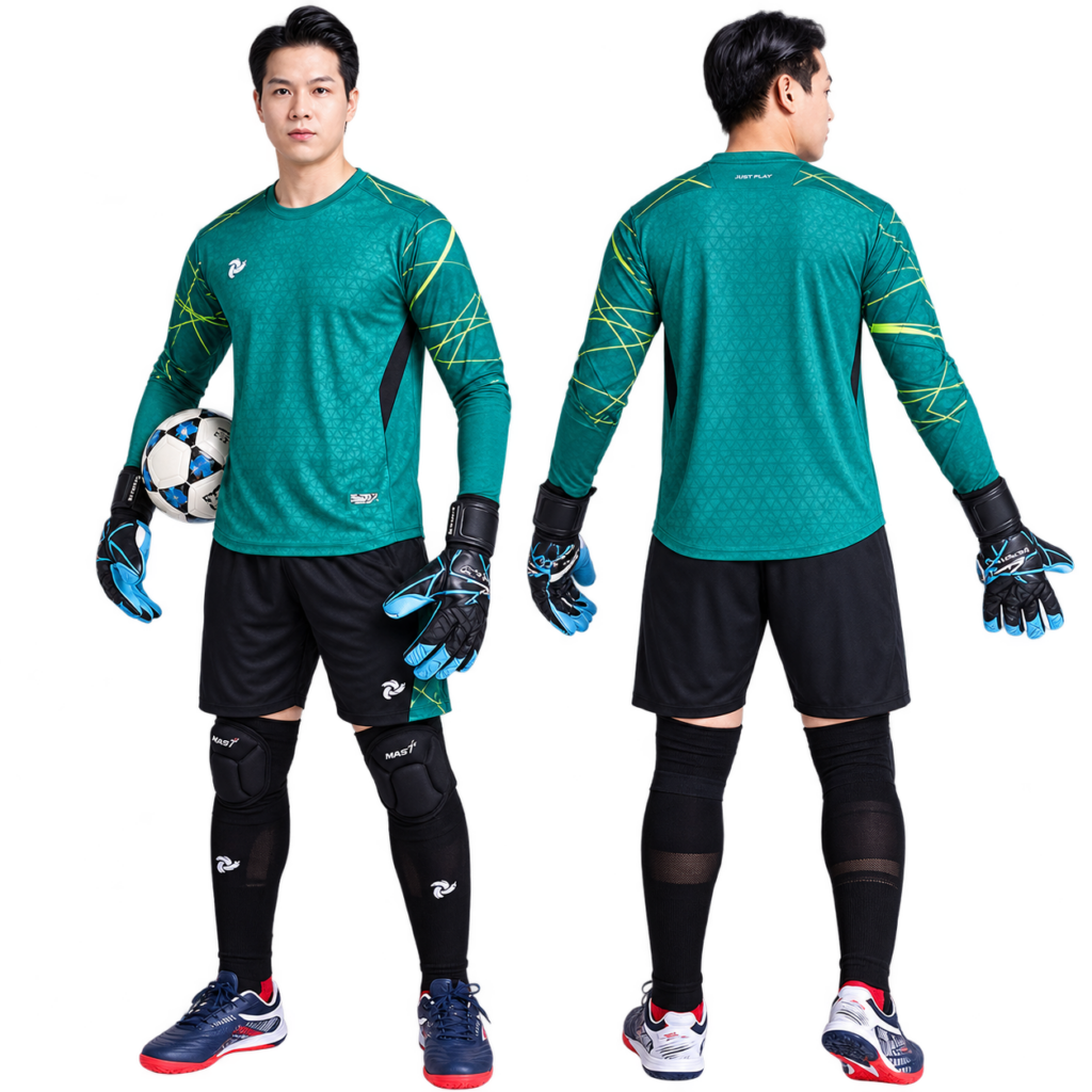 Bộ quần áo thủ môn Just Play màu xanh lá quần đen JPGK-XL