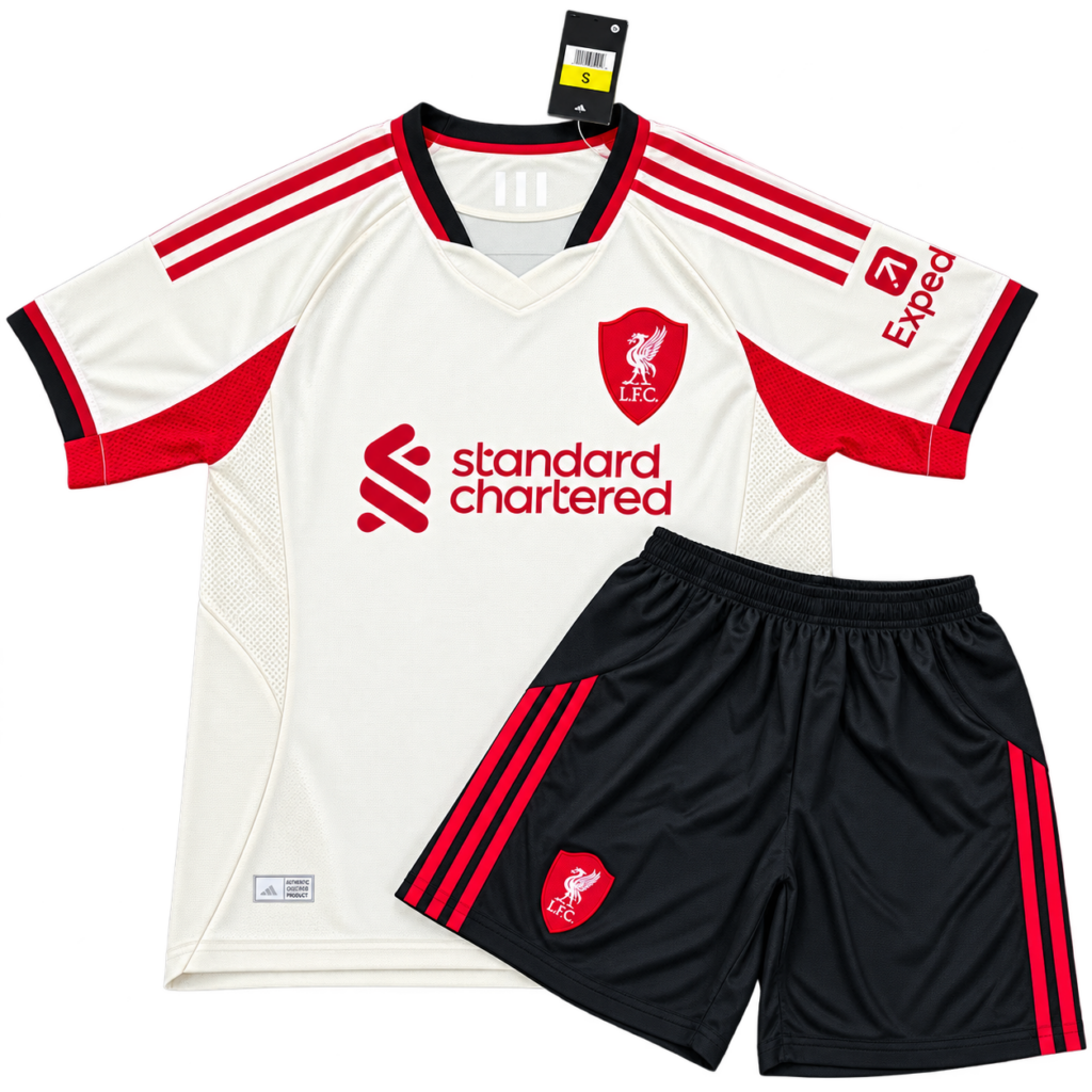 Bộ quần áo CLB Liverpool sân khách màu trắng LIV 2026 2027 LIV2627-TR