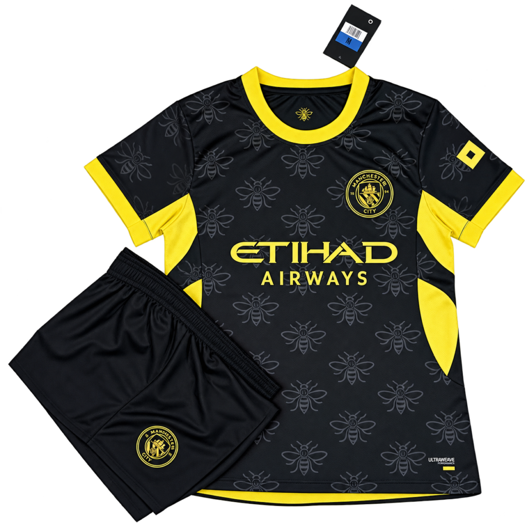 Bộ quần áo CLB Manchester City màu đen 2026 2027 MCI MCI2627-DE