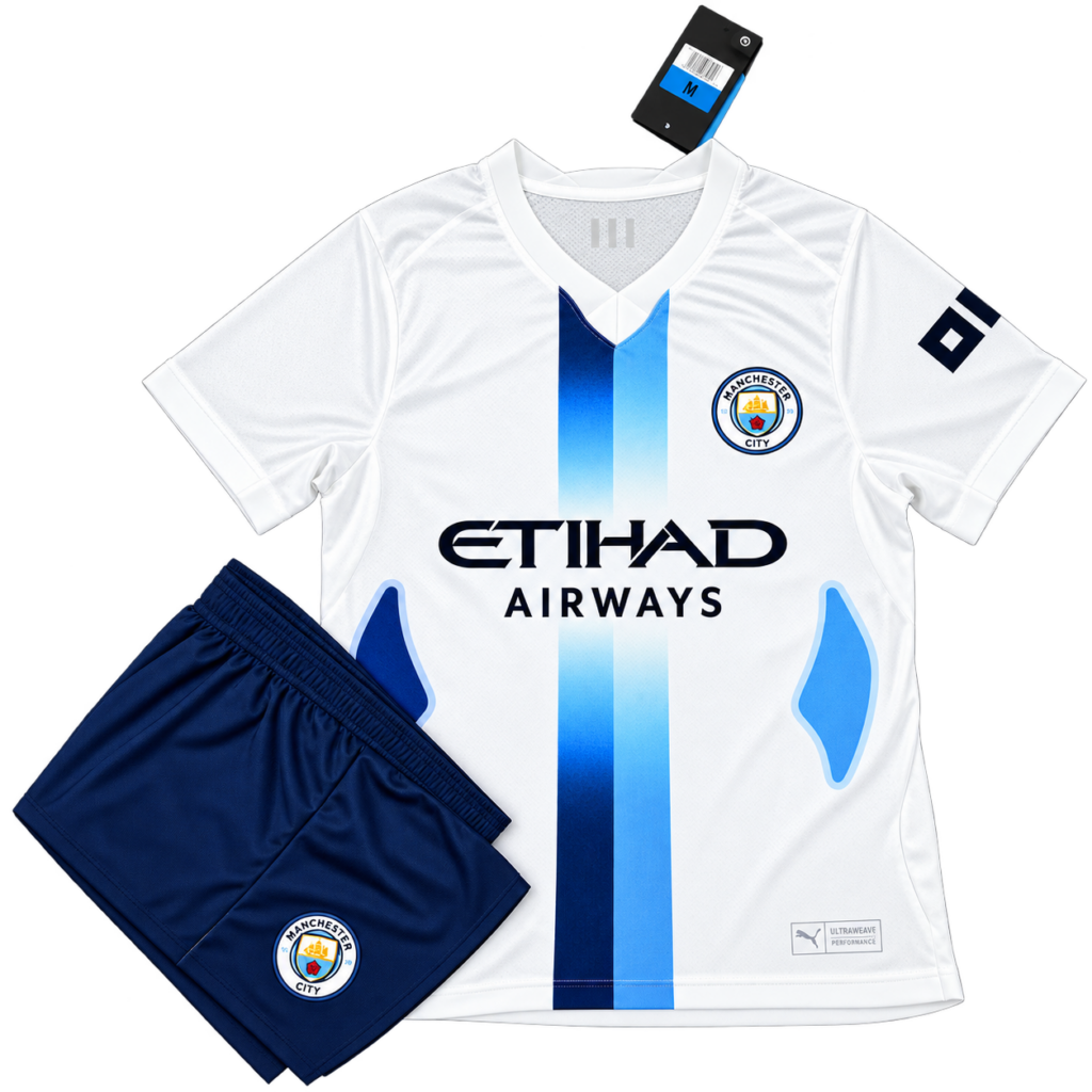 Bộ quần áo CLB Manchester City màu trắng 2026 2027 MCI MCI2627-TR