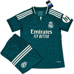 Bộ quần áo CLB Real Madrid màu xanh lá đậm REAL2627-XL REAL2627