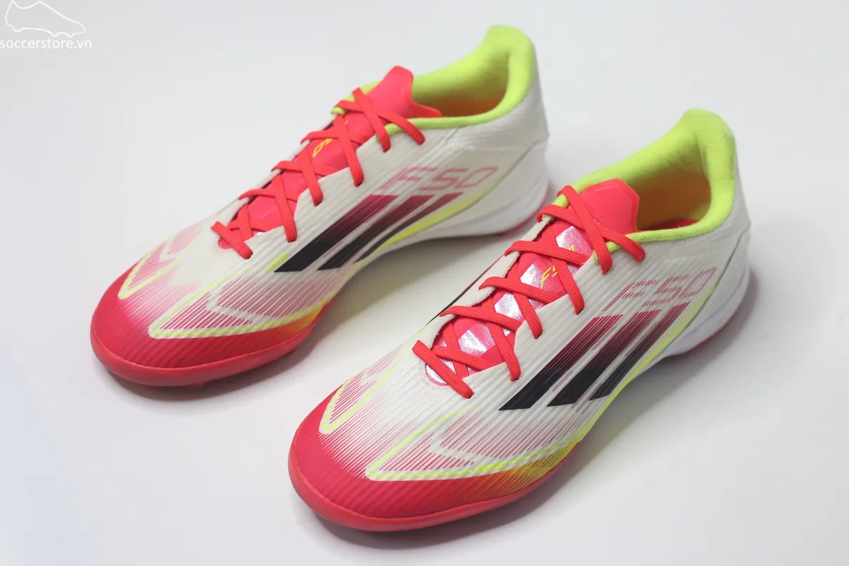 F50 League TF màu trắng đỏ IE1231, 70% khá bẩn