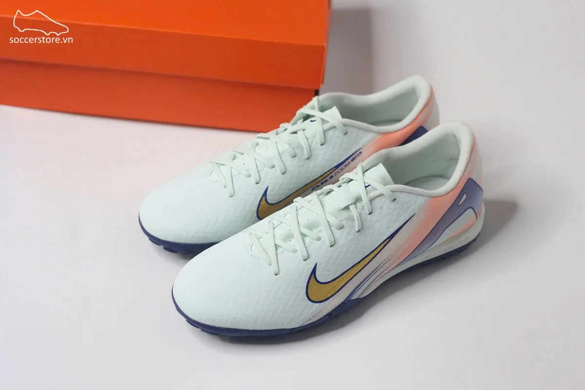 Nike Mercurial Vapor 16 Academy TF Air Zoom MDS 009 màu xanh trắng đồng FZ1386-300