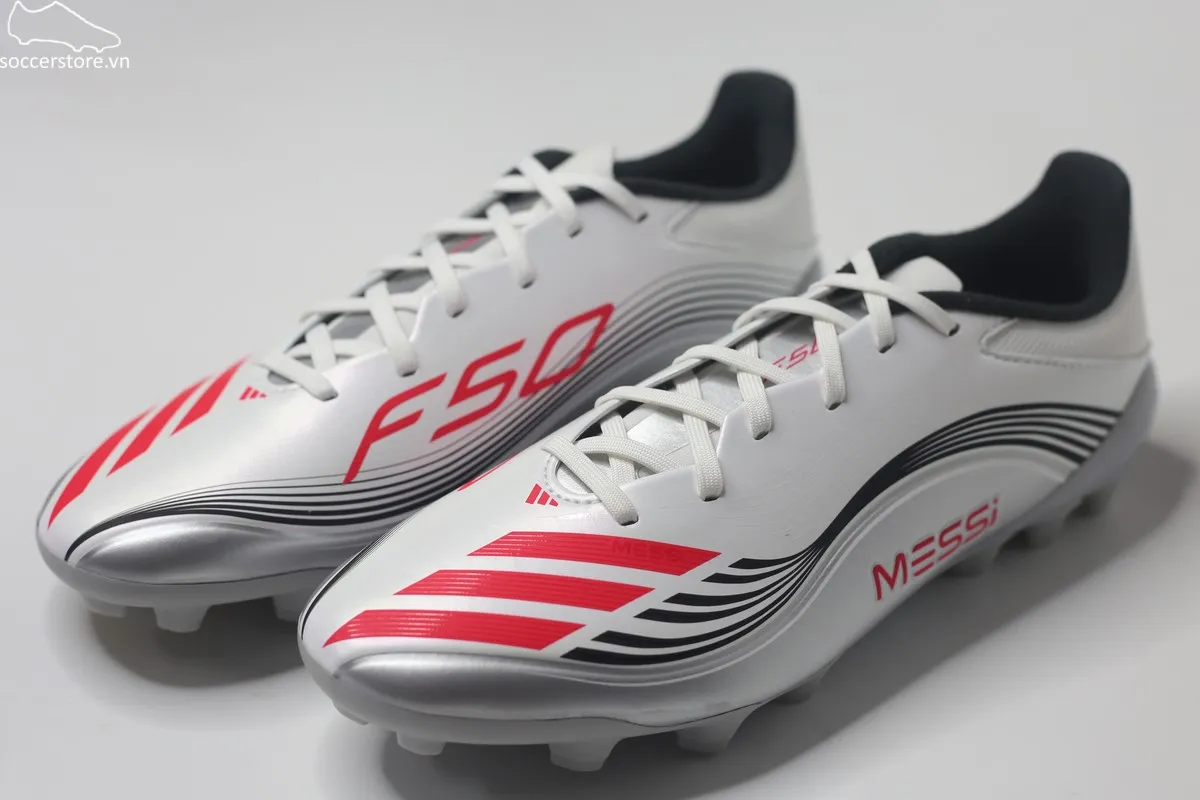 Adidas F50 League AG 2G/3G Messi màu trắng bạc JP7462