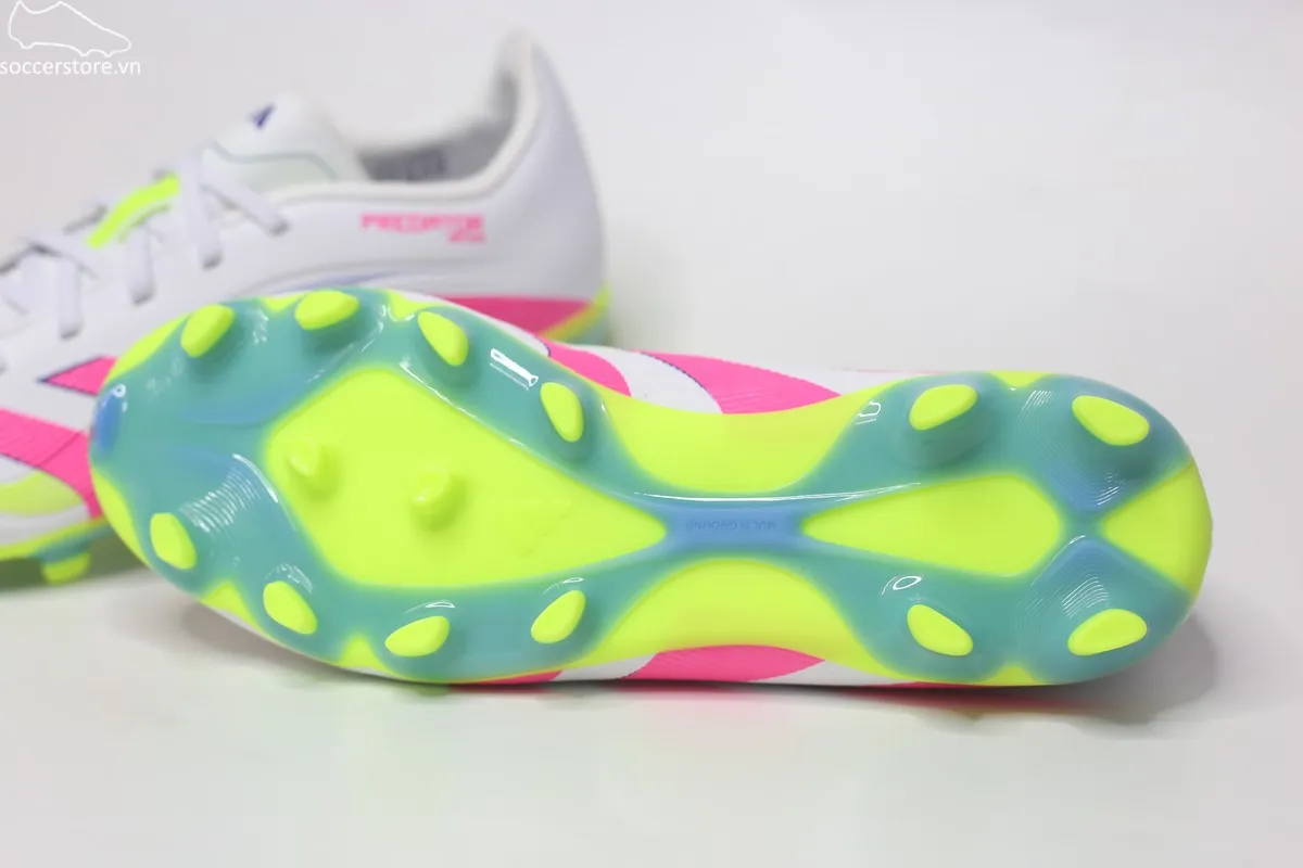 Adidas Predator League MG Jr màu trắng hồng ID3794