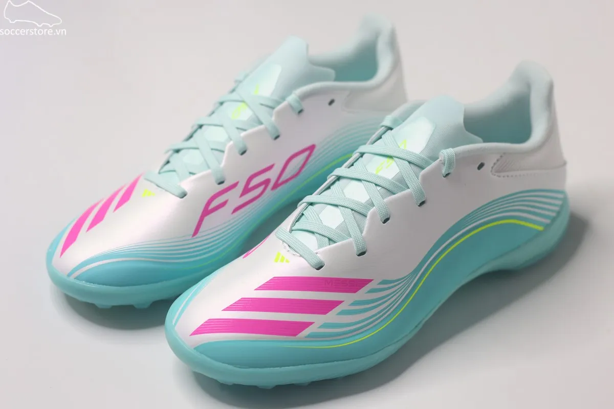 Adidas F50 League TF Messi xanh ngọc JQ0937
