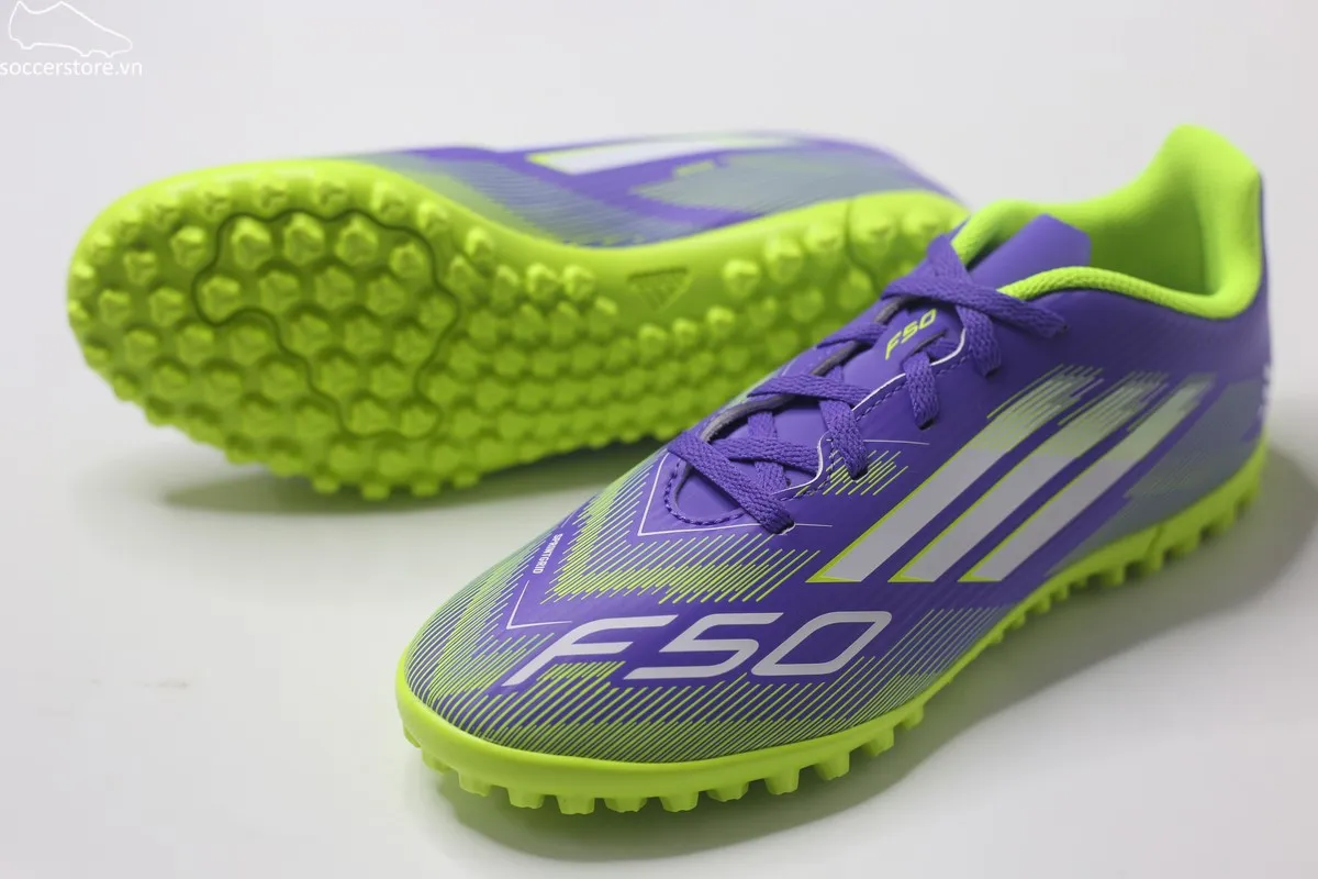 Adidas F50 Club TF Jr màu tím JI0039