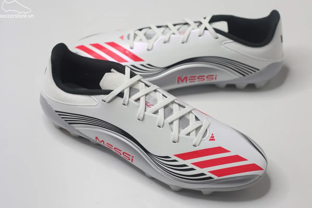 Adidas F50 League AG 2G/3G Messi màu trắng bạc JP7462