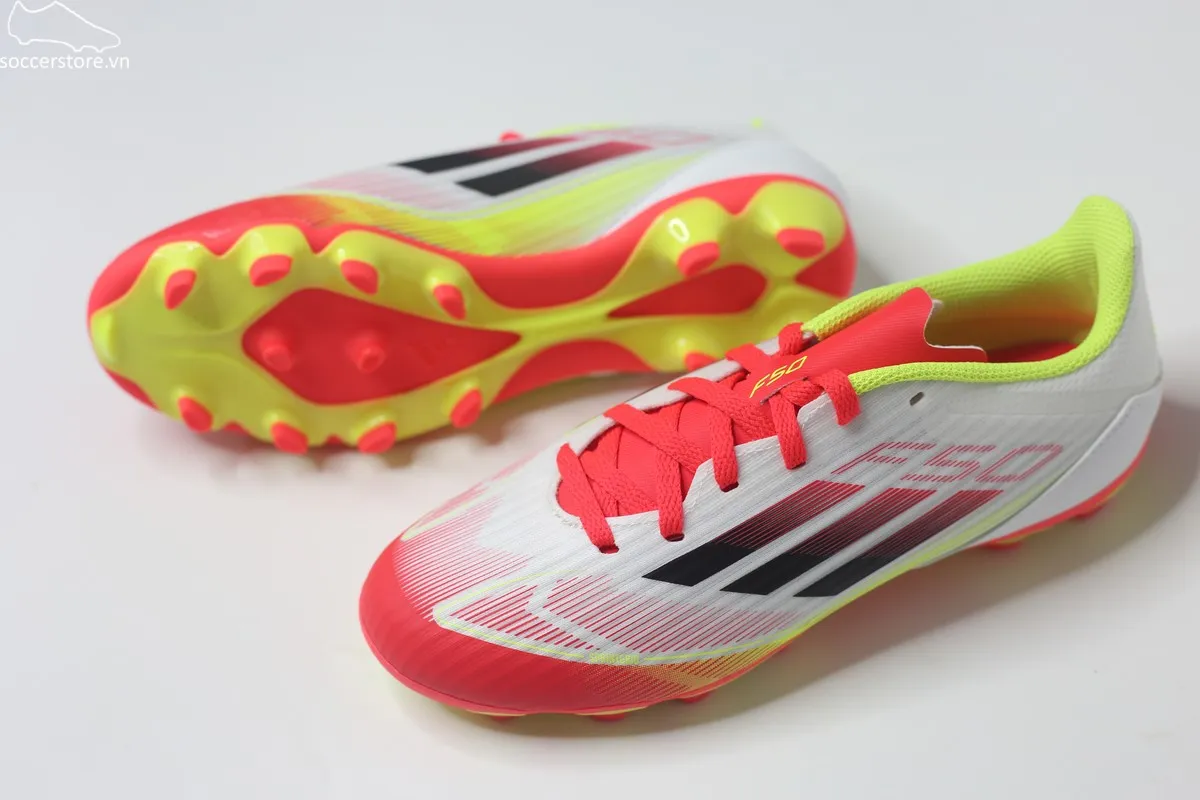 Adidas F50 League MG Kids- Pure Victory pack màu trắng đỏ IE3752 Jr
