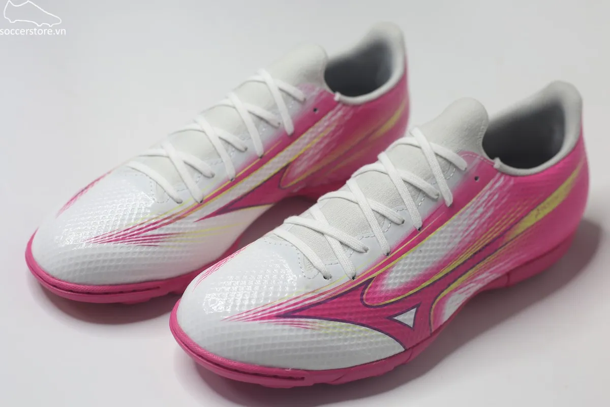 Mizuno Alpha III Select AS TF- trắng/ hồng P1GD266564
