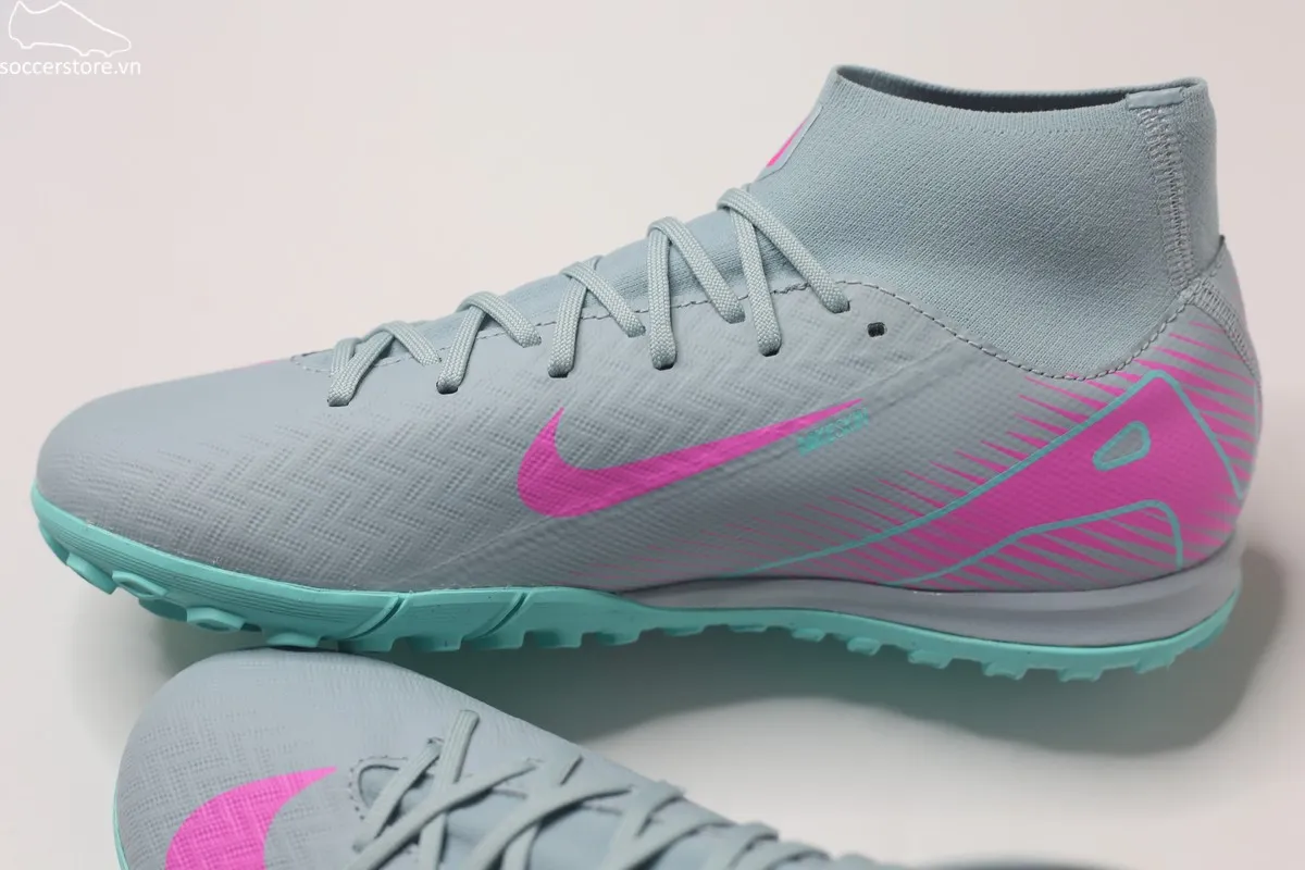 Nike Mercurial Superfly 10 Academy TF Air Zoom- Prism pack màu xanh xám FQ8331-301