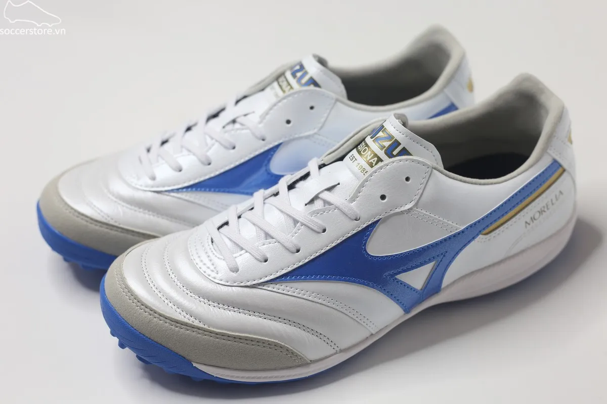 Mizuno Morelia Sala Elite TF màu trắng xanh Q1GB241225