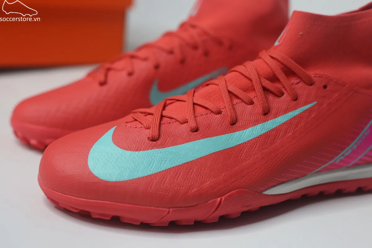 Nike Mercurial Superfly 10 Academy TF Air Zoom Mad Energy pack màu đỏ than hồng FQ8331-800
