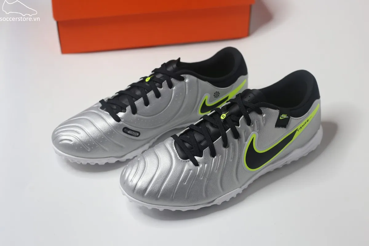 Nike Tiempo Legend 10 Academy TF Mad Voltage pack màu bạc DV4342-001