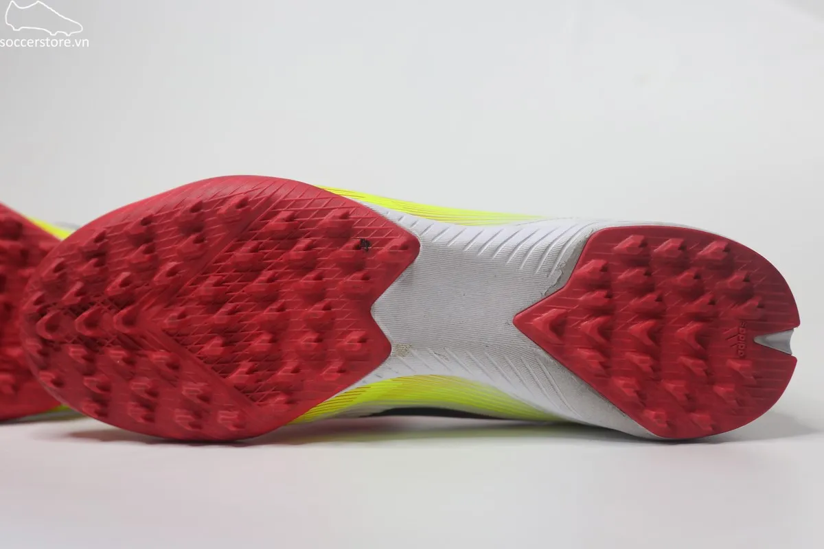 F50 League TF màu trắng đỏ IE1231, 70% khá bẩn