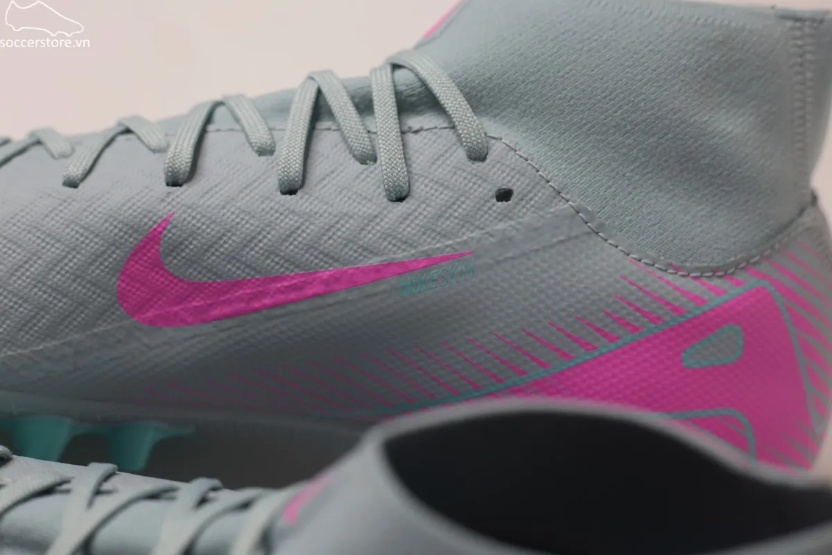 Nike Mercurial Superfly 10 Academy AG Air Zoom- Prism pack màu xanh xám FQ8329-301