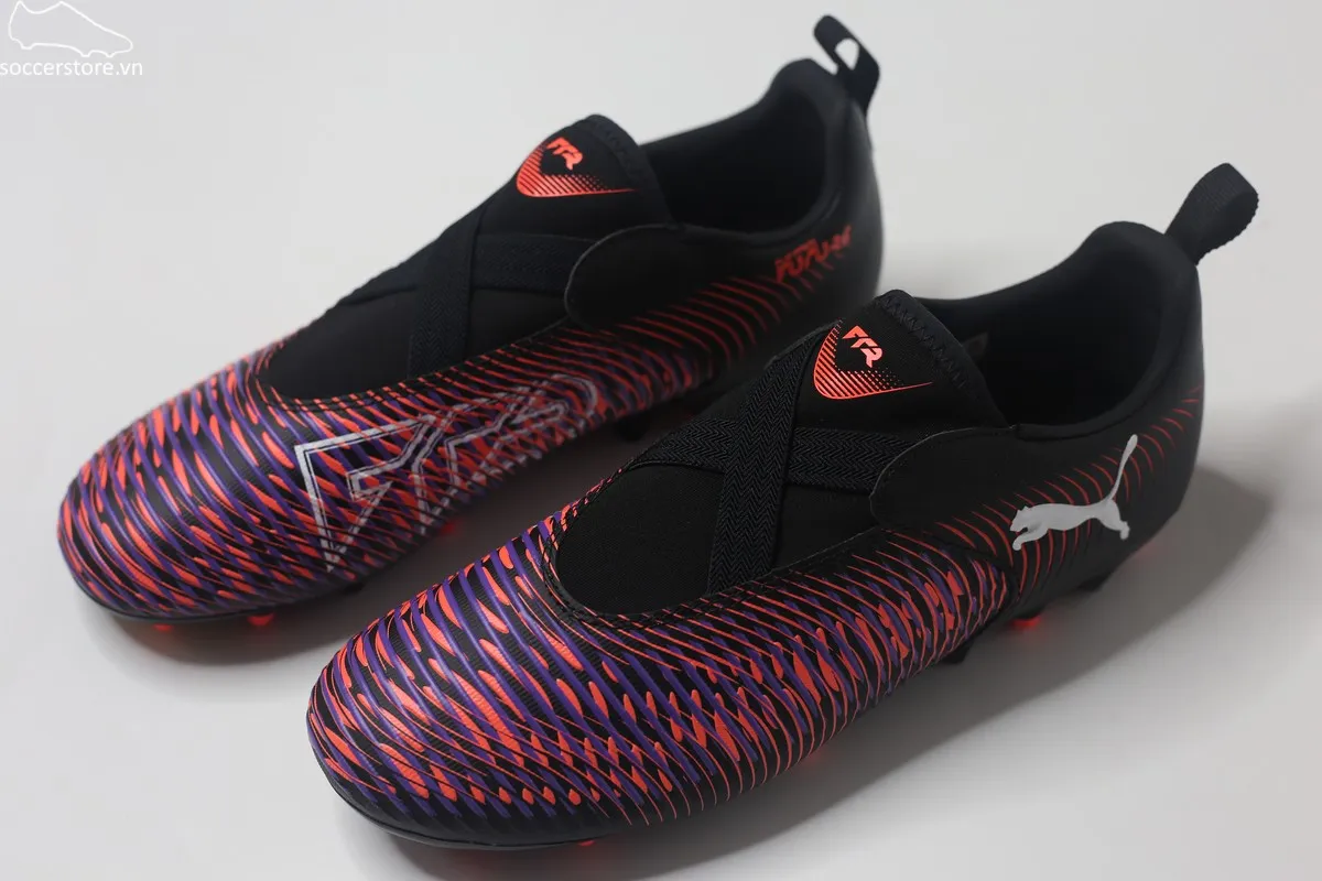Puma Future 8 Match MG LL Jr màu sọc đen đỏ 108390-01