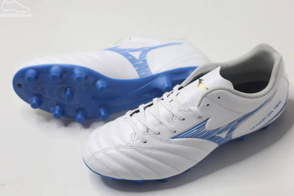 Mizuno Monarcida Neo 3 Select FG màu trắng xanh P1GA242525
