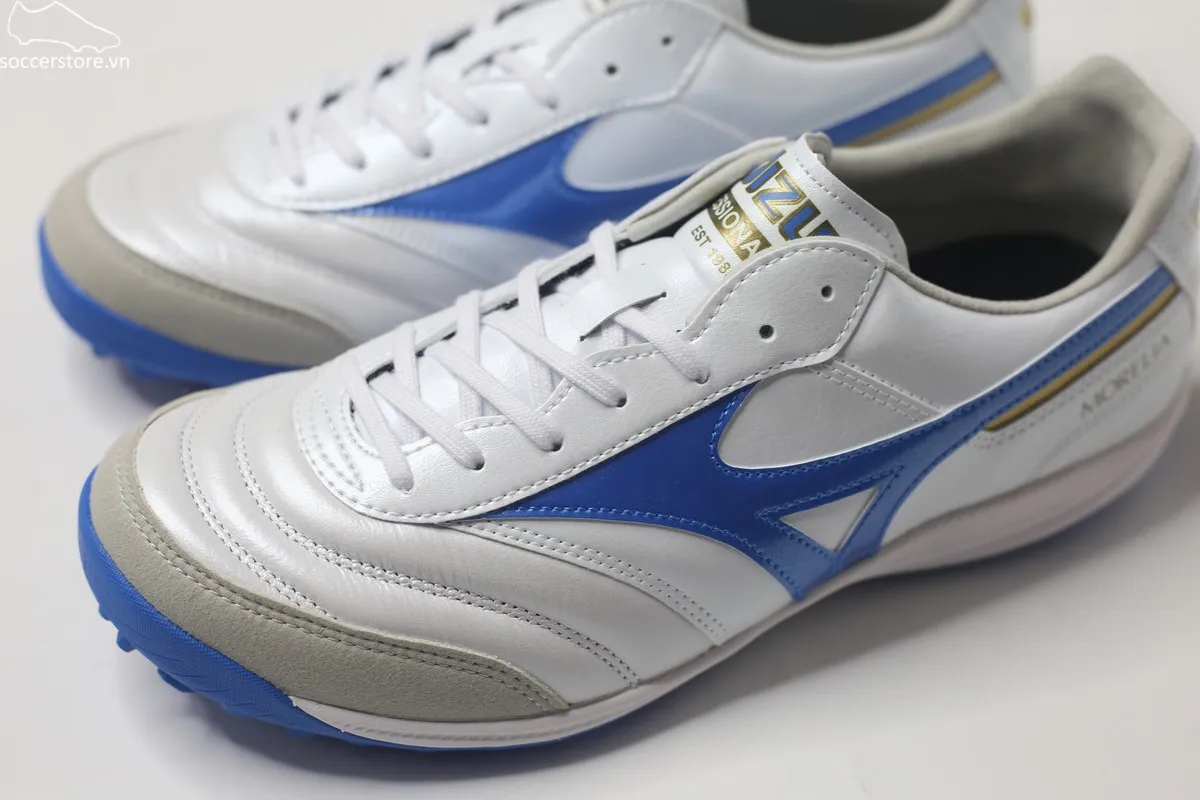 Mizuno Morelia Sala Elite TF màu trắng xanh Q1GB241225