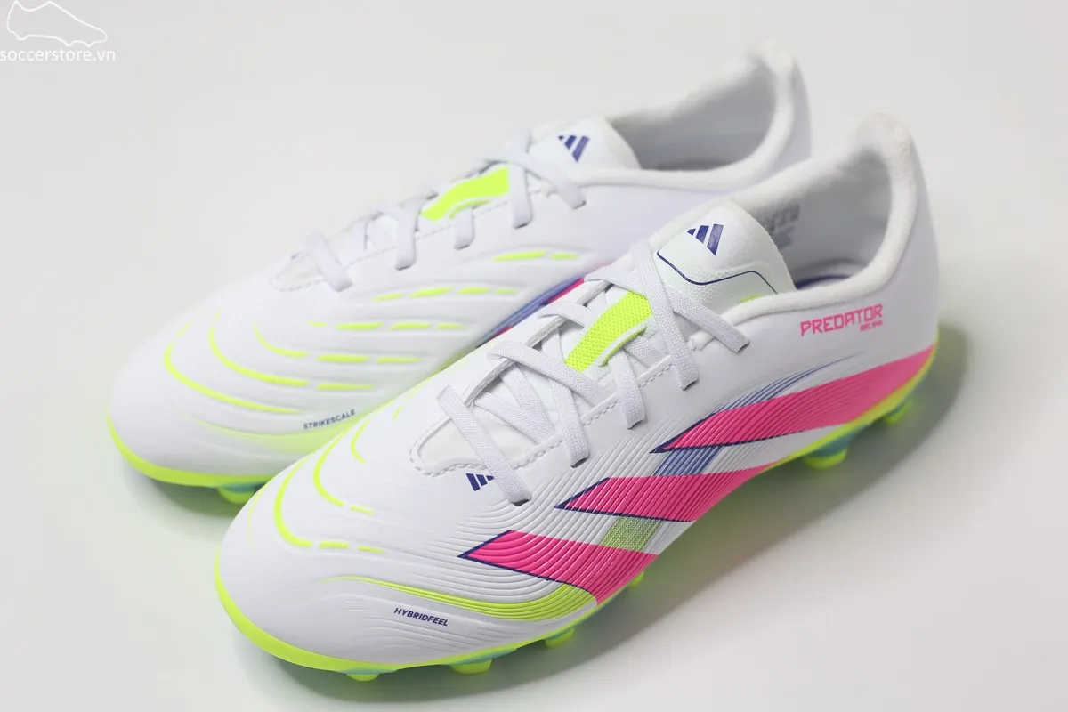 Adidas Predator League MG Jr màu trắng hồng ID3794