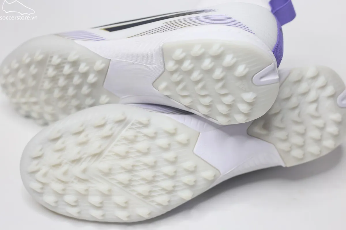 Adidas F50 League TF Jr Mid trắng đồng JI3550