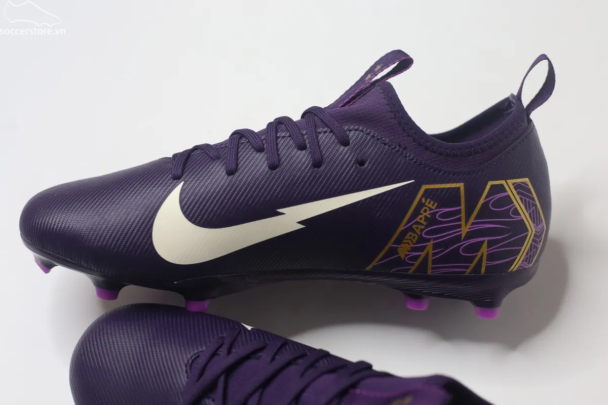 Nike Mercurial Vapor 16 Academy MG Jr Kylian Mbappé màu tím FQ8394-500