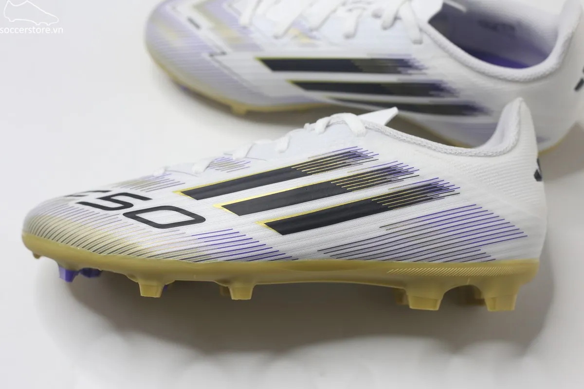 Adidas F50 League FG/MG Jr- Road To Glory trắng đồng JH7745
