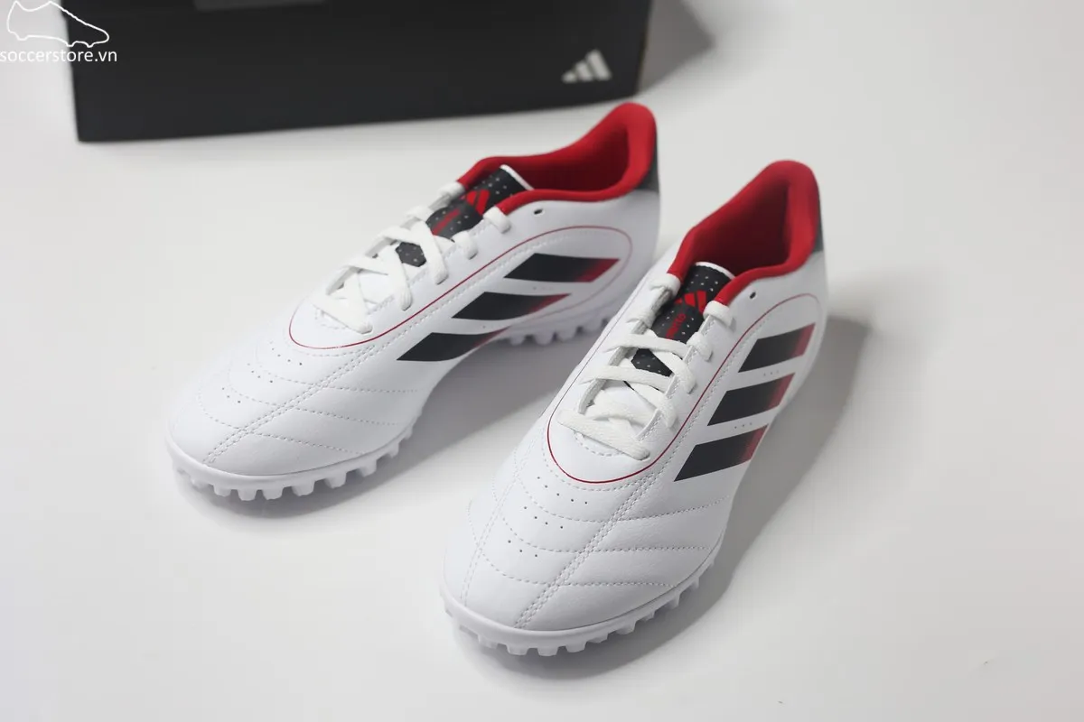 Adidas Goletto IX TF màu trắng đen đỏ IH0084