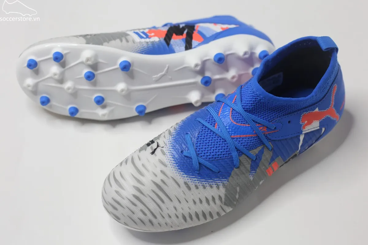 Puma Future 8 Match MG Jr màu trắng xanh 108789-01
