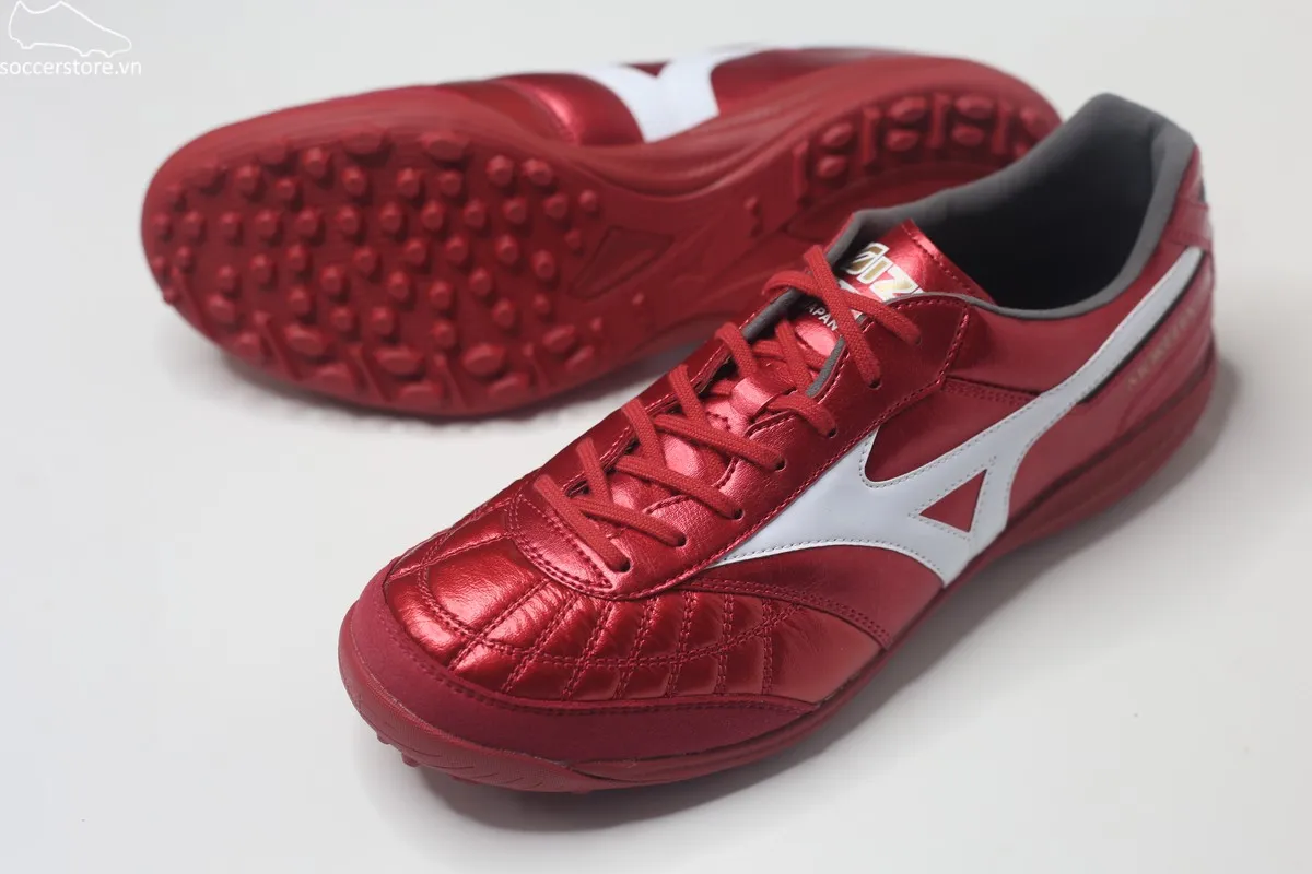 Mizuno Morelia Sala Japan TF Red Ruby màu đỏ Made In Japan Q1GB250260