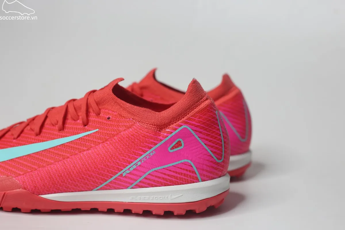 Nike Mercurial Vapor 16 Pro TF Air Zoom màu đỏ than hồng FQ8687-800