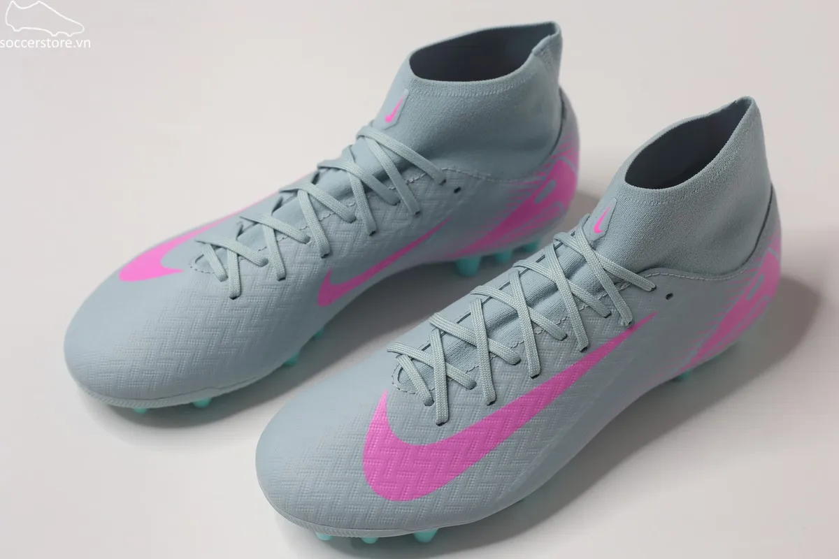 Nike Mercurial Superfly 10 Academy AG Air Zoom- Prism pack màu xanh xám FQ8329-301