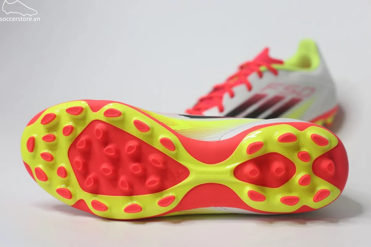 Adidas F50 League AG 2G/3G- Pure Victory pack màu trắng đỏ IE1262