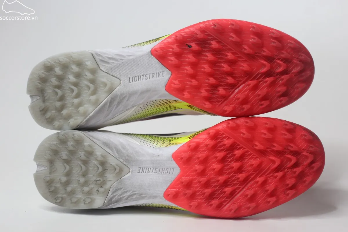 90% – Used-Adidas F50 Pro TF- Pure Victory pack màu trắng đỏ IE1220