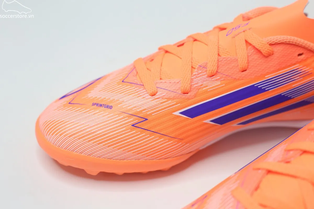 Giày Adidas F50 League TF J - màu cam trắng – Coral Blaze – JI0001
